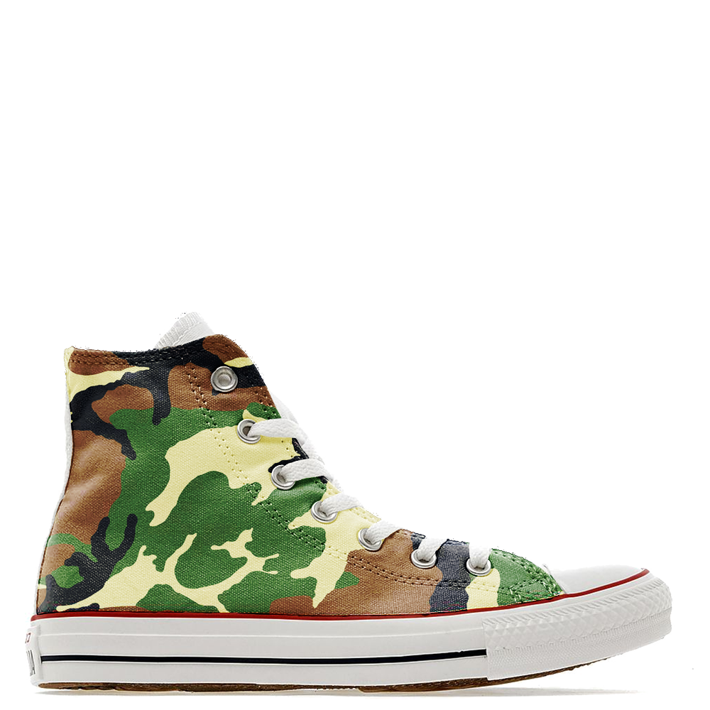 camouflage converse high tops